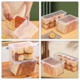 thumbnail image 2 of 2 Pcs Boîte de Rangement pour Pain Grillé Transparente Cuisine Garde-Manger Réfrigérateur Congélateur Boîte de Rangement Alimentaire, 2 of 9