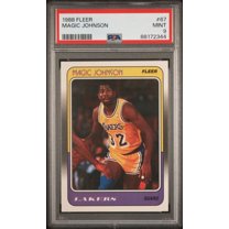 Graded 1988 Fleer Magic Johnson #67 Basketball Card PSA 9 Mint