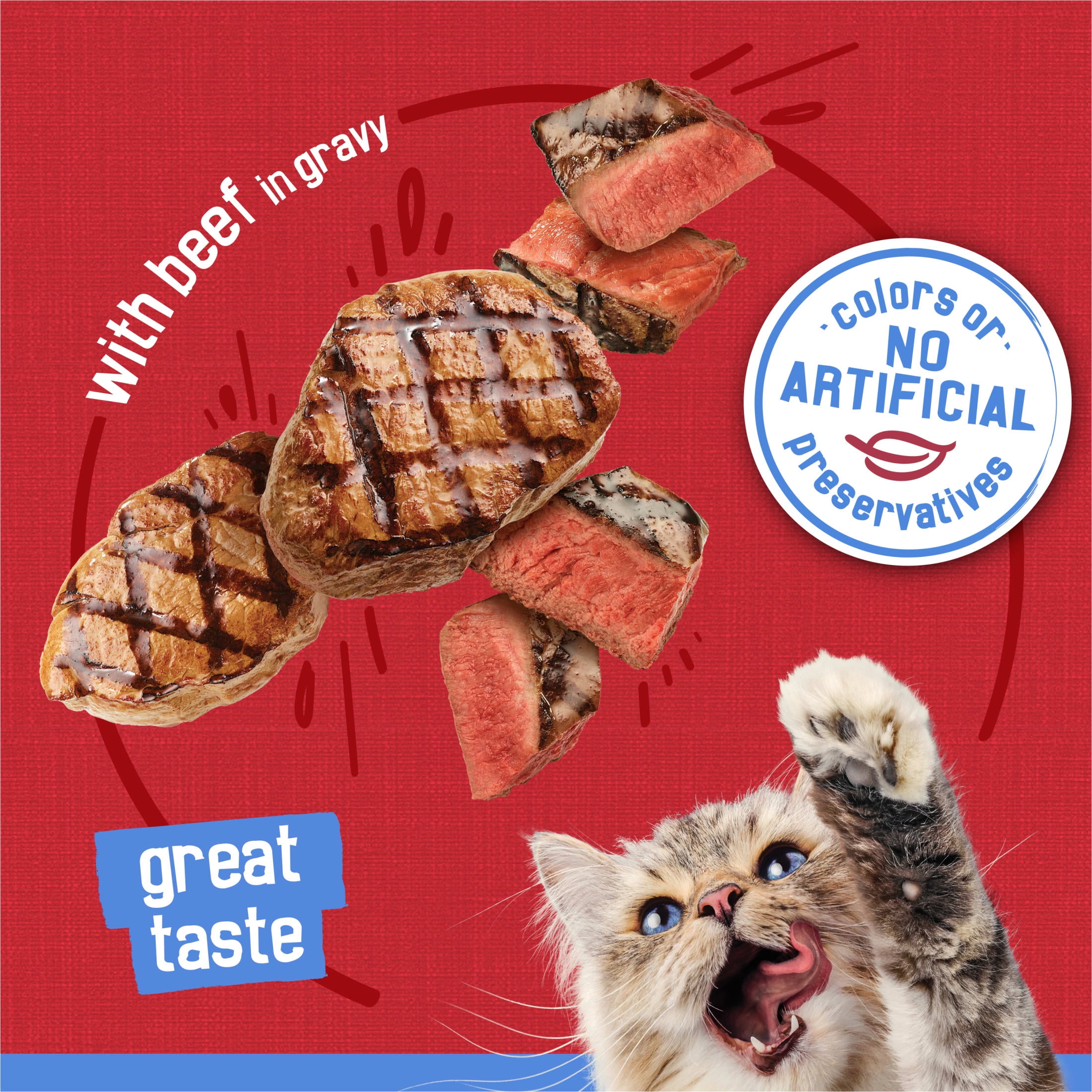 (24 pack) Purina Friskies Shreds, Beef in Gravy, Wet Cat Food, 5.5 oz Can