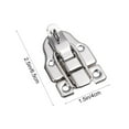 thumbnail image 2 of FESTFENDS Jewelry Box Latch Lock Iron 2Pcs 1.6x2.4in, 2 of 8