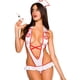 thumbnail image 2 of Mujer Encantadora Uniforme Tentación Body Ropa interior con cuello en V profundo Ropa de dormir, XXL Sweethay XX000177-05, 2 of 7