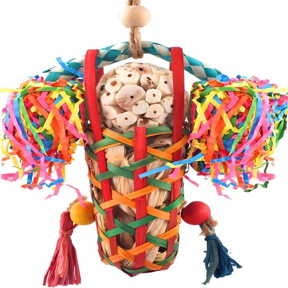 BESTSKY Bird Toys Parakeet Toy Cockatiel Shredding Toys Conure Foraging Toys for Small to Medium Birds