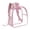 Pink, variant on WMGHA Clear Backpack Stadium Approved 12x11x6 inches- Transparent Bag for Concert Work Sport Event - PVC Material See Through Backpack - Secure Zipper Closure for Events Games and Travel