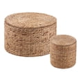 thumbnail image 1 of SEI Furniture Satalia 2-Pc Round Water Hyacinth Storage Set in Natural, 1 of 3