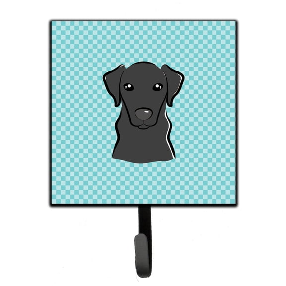 Carolines Treasures BB1173SH4 Checkerboard Blue Black Labrador Leash & Key Holder