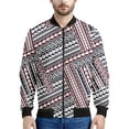 thumbnail image 2 of Chaqueta con cremallera maorí en blanco y negro para hombres y niños, sudadera de gran tamaño con estampado 3D, chaquetas bomber de manga larga para primavera y otoño, 2 of 5