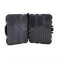 thumbnail image 3 of Boîte de rangement en plastique durable et portable noire à 26 compartiments individuels pour appâts de pêche, 3 of 4