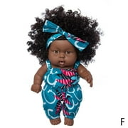 Black Dolls 12in American African Girl Baby Doll For Kids Aged 2 3 4 5 6 7 Years Fashion Play Doll Toy Doll - Life Size Soft Adjustable Perfect For Birthday