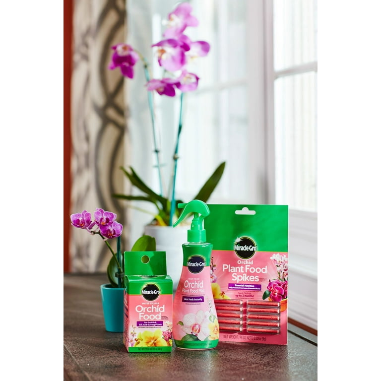 Miracle-Gro Water Soluble Orchid Food, 8 oz., For All Acid-Loving