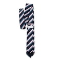 thumbnail image 4 of Jacob Alexander Men's Woven Chevron Stripes Pattern Slim 2.5 inch Width Neck Tie - Pink, 4 of 7