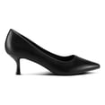 thumbnail image 5 of LuckLilac Women's Pumps 2.1inch Shoes Slip-Resistant Dress Shoes, Low Kitten Heel, Pointy Toe, Jet Black,9.5M, 5 of 5