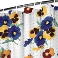 thumbnail image 3 of Pioneer Flower Floral Print Pattern Shower Curtain 36"x72" ,Bathroom Decorative Shower Curtains Set with 12 Hooks,Modern Waterproof Washable Shower Curtain, 3 of 6