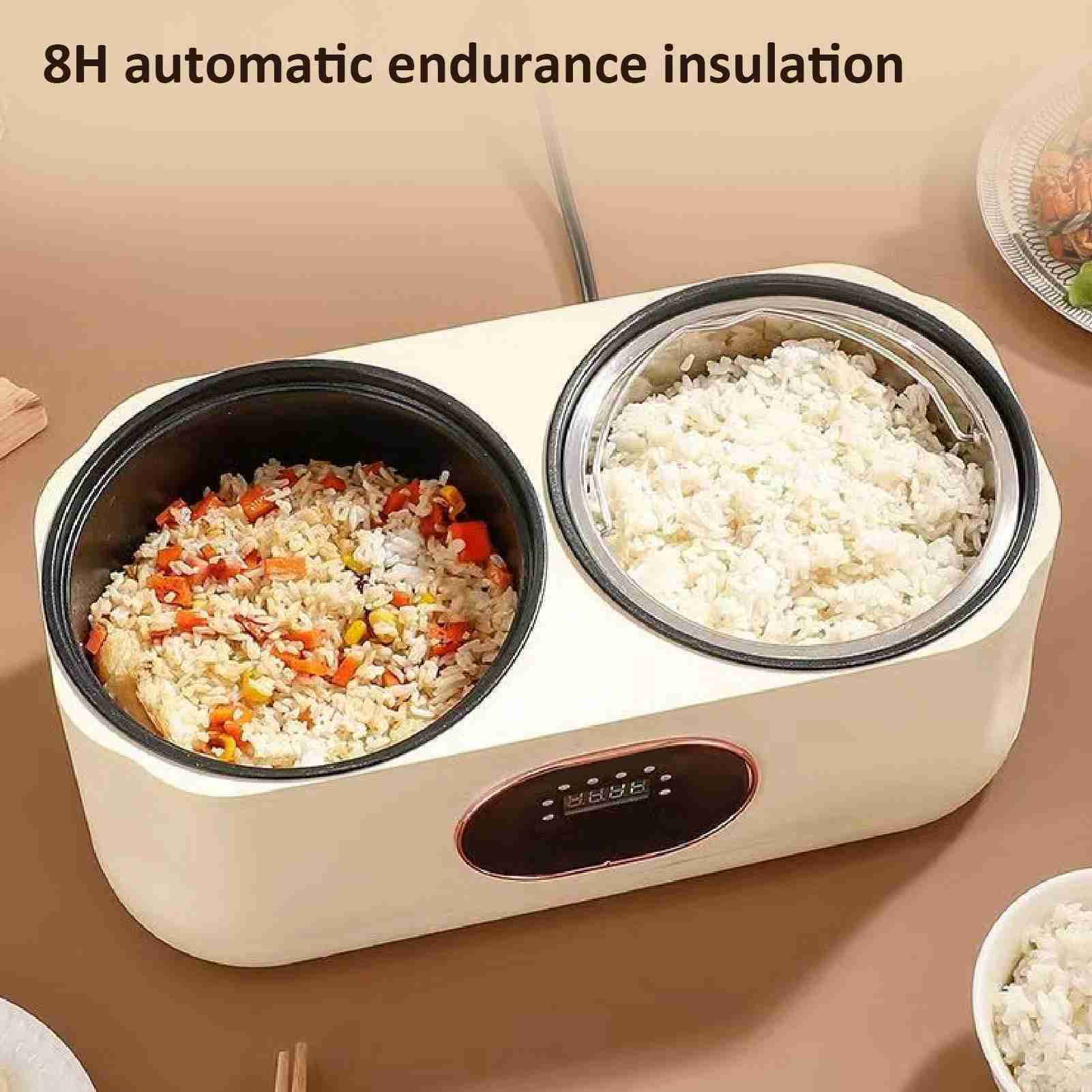 Suodoka Dual‑Liner Smart Rice Cooker – 6‑Function Electric Pot with Insulation, Detachable Lid, Touch‑Panel Control, and Simultaneous Cooking