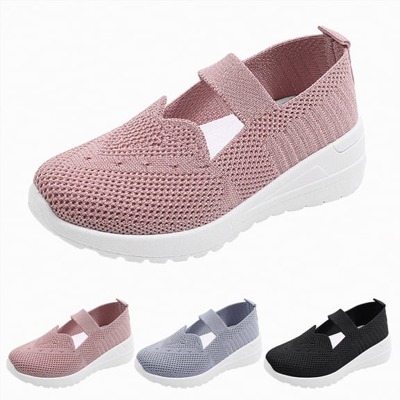 YDFCWXW 4.5-12 Girls Summer Hollow Running Shoes Elastic Band Mesh Breathable Sneakers Soft Lightweight Casual Beach Shoes (Black, 11)