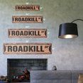 thumbnail image 2 of ROADKILL Vintage Aluminum Street Sign animals killed cars trucks street rustic metal tin | Indoor/Outdoor |  18" Wide, 2 of 4