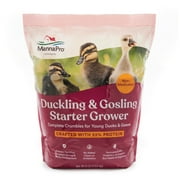 Manna Pro Duck and Gosling Starter Grower, Complete Poultry Feed Crumbles, 22% Protein - 1 Bag -8 lbs.