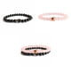 thumbnail image 3 of Qarigey de cuentas Muñequera Colgante de mano Negro mate Mano de obra fina Color brillante Joyería de moda Ornamento unisex Ropa, zapatos y accesorios Miscelánea Rosa, 3 of 6