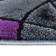 thumbnail image 5 of Masada Rugs Modern Contemporary Runner Area Rug, Purple Grey Black (32 Inch X 10 Feet), 5 of 6