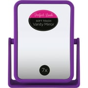 Swissco Soft Touch Square Standing Mirror 1X/7X in Purple