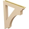 thumbnail image 5 of Ekena Millwork 3 1/2"W x 28"D x 36"H Imperial Traditional Rough Cedar Woodgrain TimberThane Bracket, Primed Tan, 5 of 6