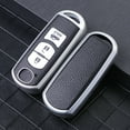 thumbnail image 4 of Leather+TPU All-Inclusive Car Remote Key Cover Case Fob for Mazda 2 3 5 6 CX-3 CX-5 CX-7 CX-9 CX8 Speed Miata MX5 2016 2017 2018, 4 of 9