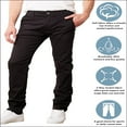 thumbnail image 2 of CHOK Lot de 2 Pantalons Chino Ajustés en Coton Extensible pour Hommes (Entrejambe de 31”), 2 of 5