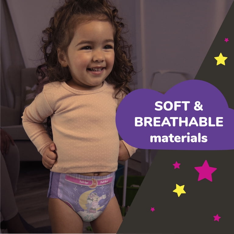 Pull-Ups Girls' Night-Time Training Pants, 3T-4T, 60 Count photo 7