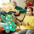 thumbnail image 7 of Houwsbaby Luminous Long-Arm and Long-Legged Dinosaur Plush Toy with LED Lights. Creative Decoration for Children's Rooms. The Best Halloween, Christmas and Birthday Gift for Boys and Girls., 7 of 7