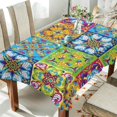 thumbnail image 4 of Coolnut Mexican Talavera Tablecloth, Waterproof Washable Polyester Square Table Cover, Durable Tablecloth for Kitchen Dining Table Party Decor, 60"X 108", 4 of 7