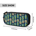 thumbnail image 4 of Vsdgher Colorful Pineapples Print Large Capacity Pencil Case Pouch with Zipper, Portable Aesthetic Big Capacity Pencil Cases Pen Office Travel Stationery Bag, 4 of 8