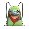 thumbnail image 1 of Xecao Flying Frog On Branch Pattern Sports Drawstring Backpack - String Swim Gym Bag with Wet Proof Pocket for Women&Men-Medium, 1 of 6