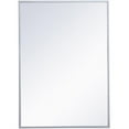 thumbnail image 1 of Elegant Decor Wyn Metal Mirror Medicine Cabinet with 2 Adjustable Glass Shelves, Silver, 1 of 1