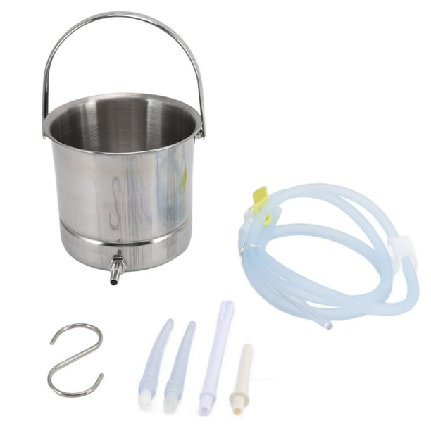 Silicone Enema Kit, Safe Pratical Multiple Uses 1.6L Enema Bucket For