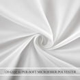 thumbnail image 5 of DBOZE 4 Piece Sheet Set Deep Pocket Brushed Cotton Blend, Wrinkle, Fade & Stain Resistant, Queen Size, (WHITE), 5 of 7