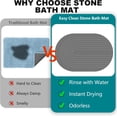 thumbnail image 6 of ANHXN stone bathtub mat, diatomaceous shower mat, anti slip and quick drying, bathtub stone mat, highly absorbent bathroom floor mat. Different colors and specifications to choose from, 6 of 8