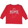 thumbnail image 3 of Inktastic It's Home- State of Indiana Outline Boys or Girls Long Sleeve Toddler T-Shirt, 3 of 5
