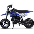 thumbnail image 5 of MotoTec DB-02 50cc 2-Stroke Gas Dirt Bike, for Kids 7-12, Blue, 5 of 6
