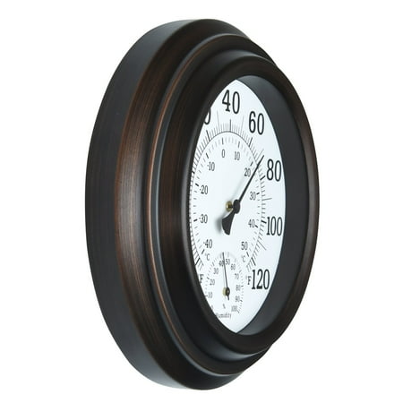 Gohope 8 Decorative Indoor Outdoor Patio Wall Thermometer Bronze