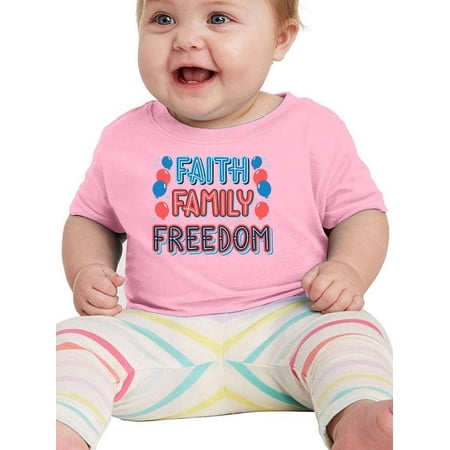 Faith Family Freedom Neons T-Shirt Infant -Image by Shutterstock 18 Months