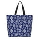 thumbnail image 1 of Disketp Snowflakes On Dark Blue Bolsa Tote Estampada para Mujer, Bolso de Hombro y de Mano para Compras y Viajes, 1 of 8