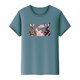 thumbnail image 5 of Mujeres Manga Corta de Verano Tops Pascua Impresa Cuello Redondo, Blusa de Moda Casual para la Primavera, 5 of 5