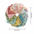 thumbnail image 3 of 50-Piece Cotton Fabric Squares with Assorted Floral and Printed Designs, 4-Inch Precut Quilting Squares for Sewing and Patchwork Diy, 3 of 5