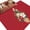 Red, variant on Area Rug for Living Room, Cherry Blossoms Non-Slip Indoor Large Carpet for Bedroom/Dining Room, Japanese Spring Floral Leaves Rustic Red Washable Low-Profile Rectangle Floor Runner Rugs - 6 x 9 Ft