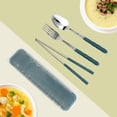 thumbnail image 2 of Juego de cubiertos Teds 5x: cuchara, tenedor y palillos con funda, 2 of 4