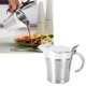 thumbnail image 5 of Bote De Salsa, Acero Inoxidable 304, Jarra De Salsa De Uso Generalizado, Tapa Operada Con El Pulgar, Aislamiento De Doble Pared Para Cocina Anggrek Gravy Boat with Lid, 5 of 8