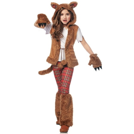 Howl O Ween Girls Child Mythical Creature Halloween Werewolf Costume-S