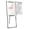 Mastervision Gold Ultra Dry Erase Footbar Presentation Easel Magnetic Whiteboard, 6 H x 2 W