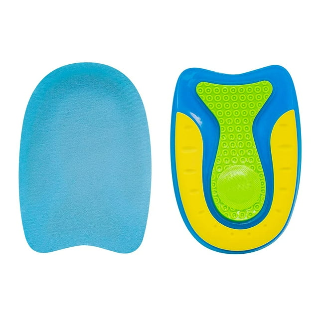 Taloneras que absorben los golpes, inserciones de almohadilla de gel ligeras y antideslizantes para el talón, fascitis plantar, (1 par, estilo masculino)