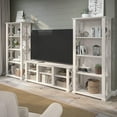 thumbnail image 4 of Homestead Farmhouse TV Stand with Bookcases in Linen White Oak - Engineered Wood, 4 of 7
