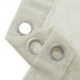 thumbnail image 6 of Dainty Home Au Natural Canvas Mesh Semi-Sheer Linen Blend Grommet Window Panel Pair 76" x 84" In Linen, 6 of 9